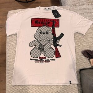 George V White Graphic T-Shirt